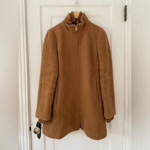 J. Crew Lodge coat in Italian stadium-cloth wool in heather acorn, size 12